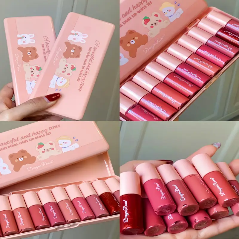 10pcs Lip Gloss Set Box – Shine & Hydrate with Every Swipe
